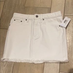 White Jean Skirt from Showpo